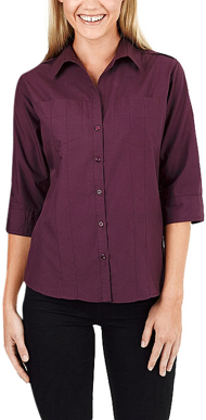 Picture of Identitee Womens Murray 3/4 Sleeve Shirt (W36)
