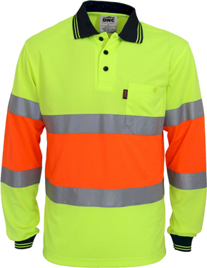 Picture of DNC Workwear Hi Vis Cool Dry Biomotion Day/Night Polo (3709)