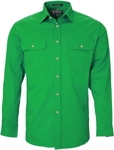 Picture of Ritemate Workwear Pilbara Mens Open Front  Light Weight Long Sleeve Shirt (RM500BT)