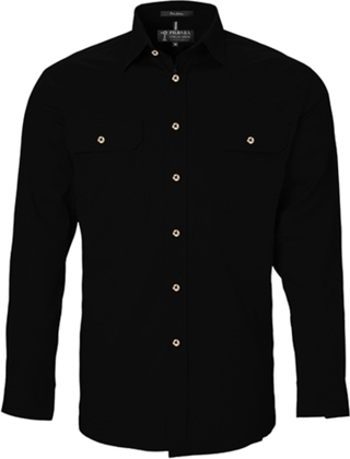 Picture of Ritemate Workwear Pilbara Mens Open Front  Light Weight Long Sleeve Shirt (RM500BT)