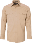 Picture of Ritemate Workwear Pilbara Mens Open Front  Light Weight Long Sleeve Shirt (RM500BT)