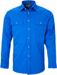 Picture of Ritemate Workwear Pilbara Mens Open Front  Light Weight Long Sleeve Shirt (RM500BT)