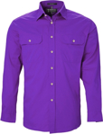 Picture of Ritemate Workwear Pilbara Mens Open Front  Light Weight Long Sleeve Shirt (RM500BT)