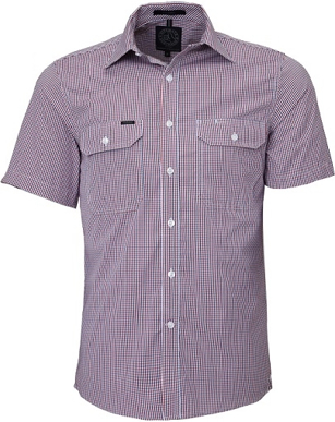Picture of Ritemate Workwear Pilbara Mens Multi-colour Check Short Sleeve Shirt (RMPC008S)