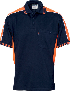 Picture of DNC Workwear Panel Polo Short Sleeve Shirt (5214)