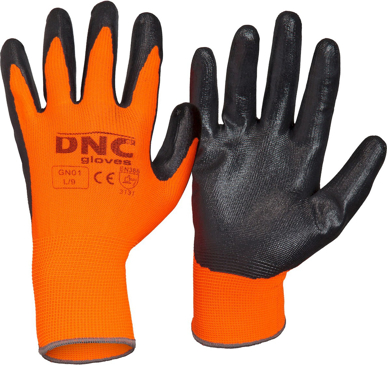 Picture of DNC Workwear Nitrile Basic / Smooth Finish Gloves (GN01)