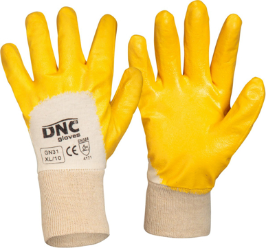Picture of DNC Workwear Orange Nitrile Dip Gloves (GN31)