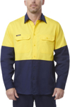 Picture of King Gee Workcool Vented Spliced Shirt Long Sleeve (K54912)