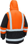 Picture of Bisley Workwear Mens H Taped Hi Vis Freezer Hooded Jacket (BJ6454HT)