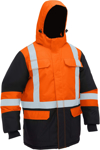 Picture of Bisley Workwear Mens H Taped Hi Vis Freezer Hooded Jacket (BJ6454HT)
