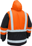 Picture of Bisley Workwear Mens H Taped Hi Vis Freezer Hooded Jacket (BJ6454HT)