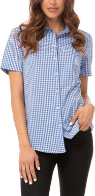 Picture of Chef Works Womens Modern Gingham Short Sleeve Dress Shirt (SHC02W)