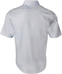 Picture of Winning Spirit Mens Self Stripe Short Sleeve Shirt (M7100S)