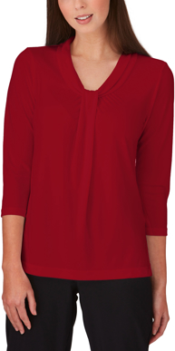 Picture of City Collection Pippa Knit 3/4 Sleeve Blouse (2221)