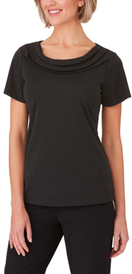 Picture of City Collection Eva Knit Short Sleeve Blouse (2227)