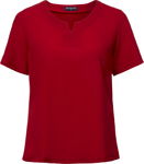 Picture of City Collection The Knit Woven Short Sleeve Blouse (2299)